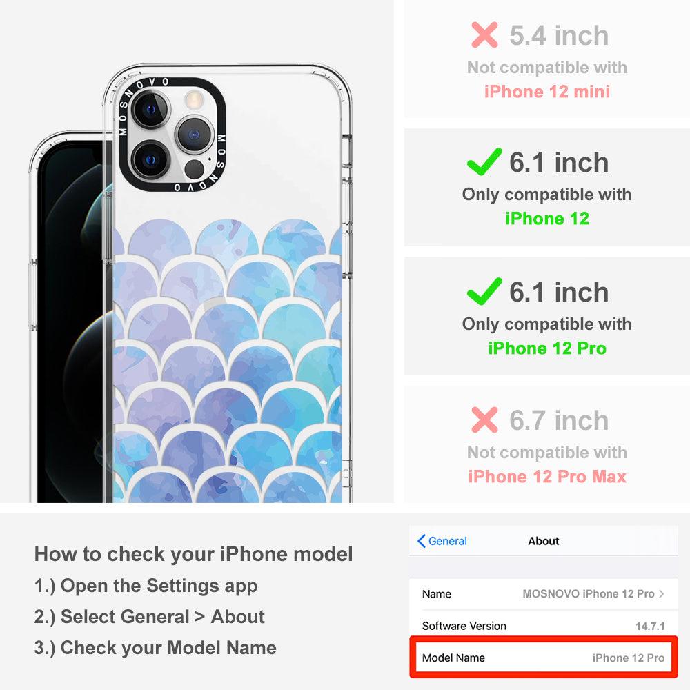 Mermaid Scales Phone Case - iPhone 12 Pro Case - MOSNOVO