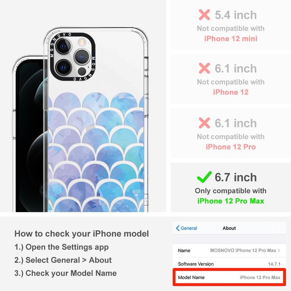 Mermaid Scales Phone Case - iPhone 12 Pro Max Case - MOSNOVO