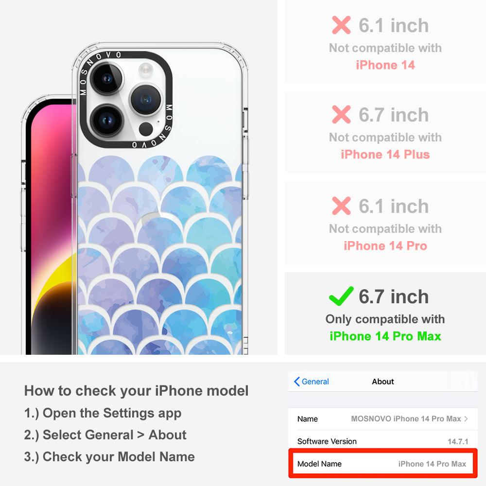 Mermaid Scales Phone Case - iPhone 14 Pro Max Case - MOSNOVO