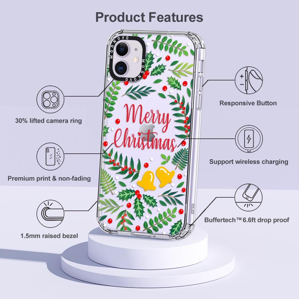 Merry Christmas Phone Case - iPhone 11 Case - MOSNOVO