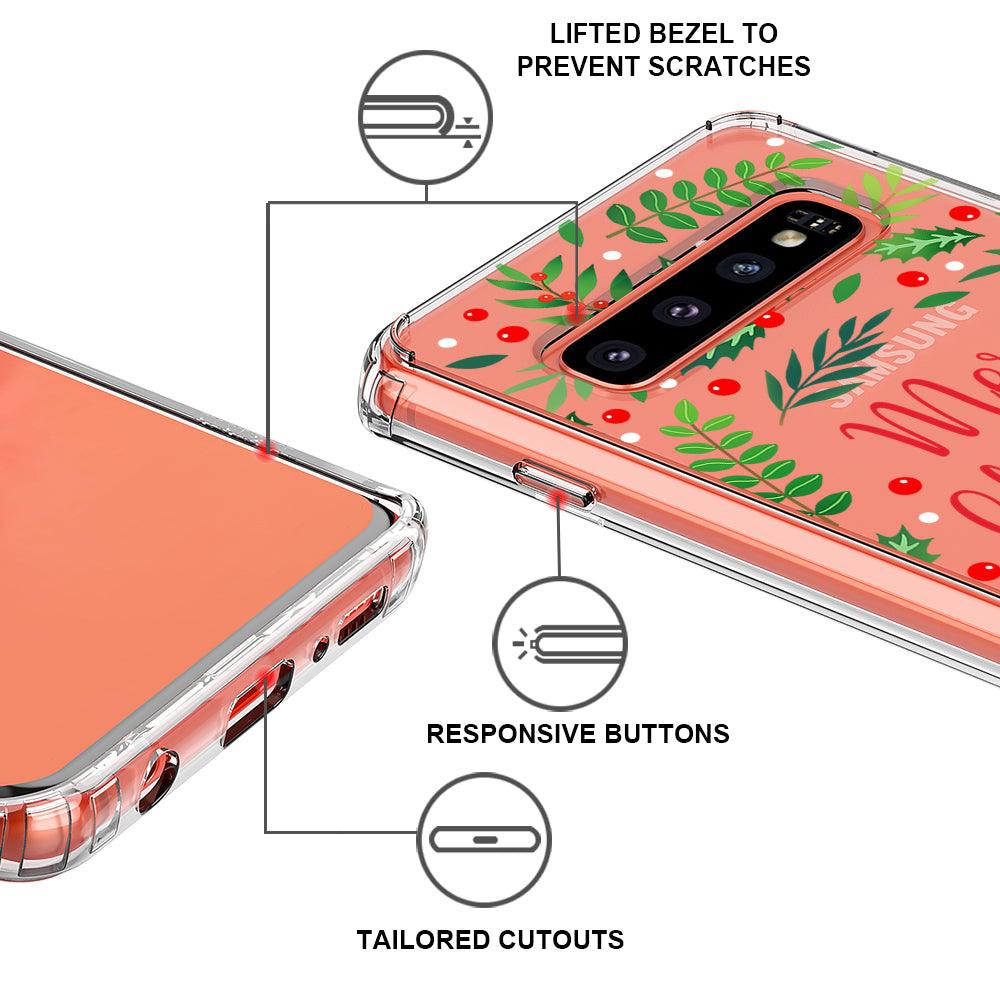 Merry Christmas Phone Case - Samsung Galaxy S10 Case - MOSNOVO