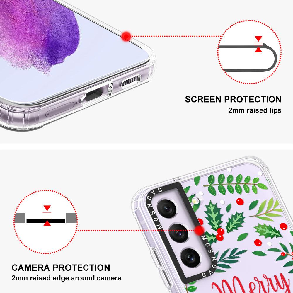 Merry Christmas Phone Case - Samsung Galaxy S21 FE Case - MOSNOVO