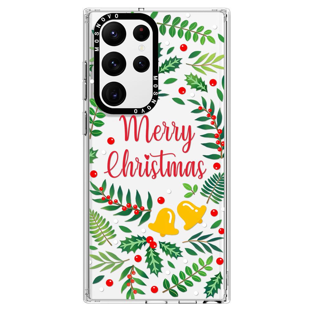 Merry Christmas Phone Case - Samsung Galaxy S22 Ultra Case - MOSNOVO