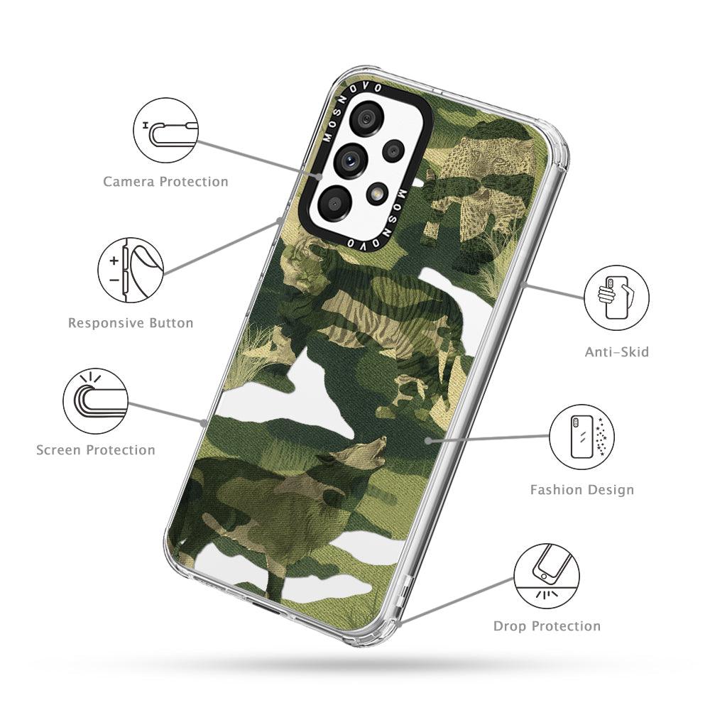 Military Camouflage Phone Case - Samsung Galaxy A53 Case - MOSNOVO