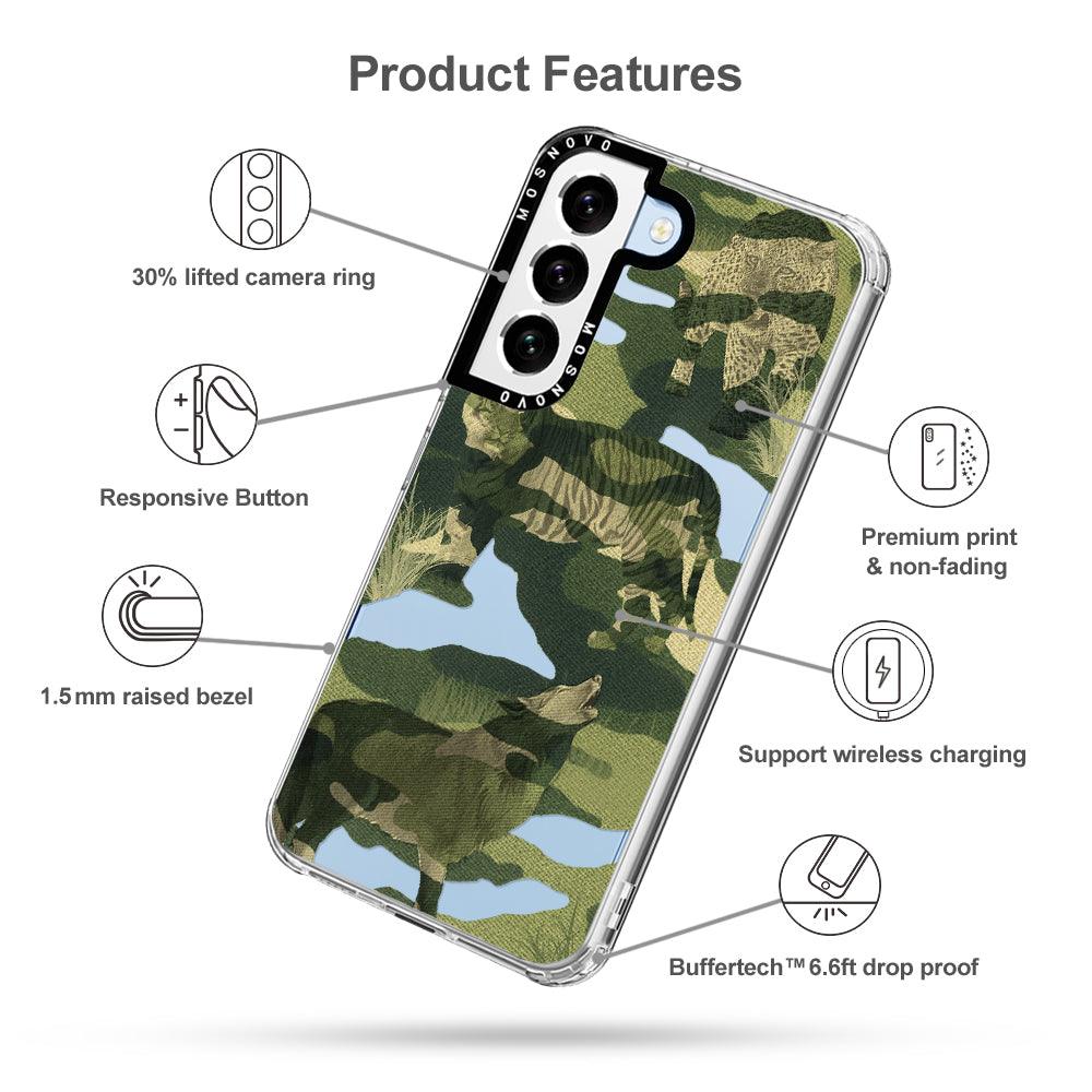 Military Camouflage Phone Case - Samsung Galaxy S22 Plus Case - MOSNOVO
