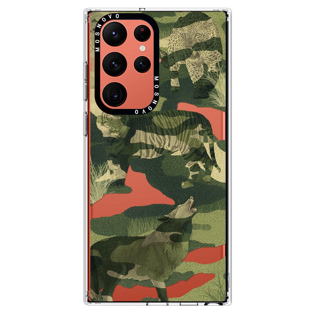 Military Camouflage Phone Case - Samsung Galaxy S22 Ultra Case - MOSNOVO