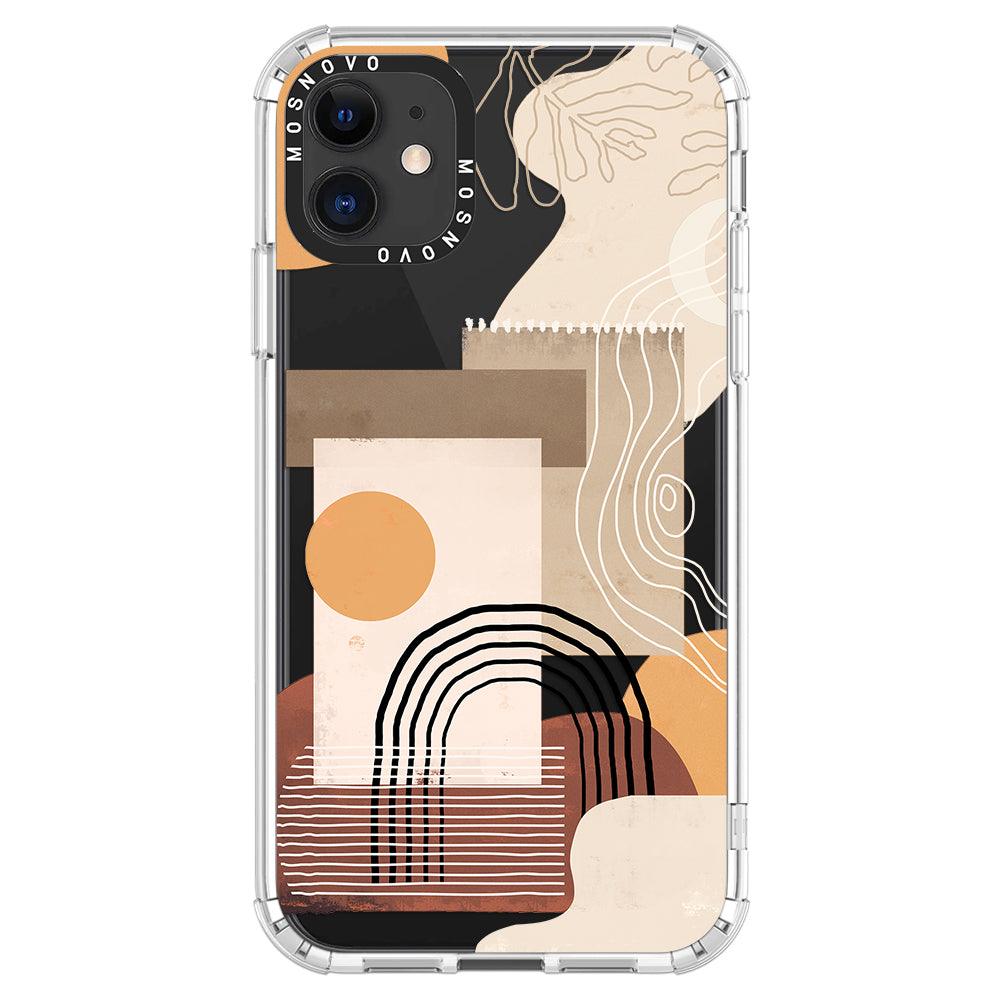 Minimalist Abstract Art Phone Case - iPhone 11 Case - MOSNOVO