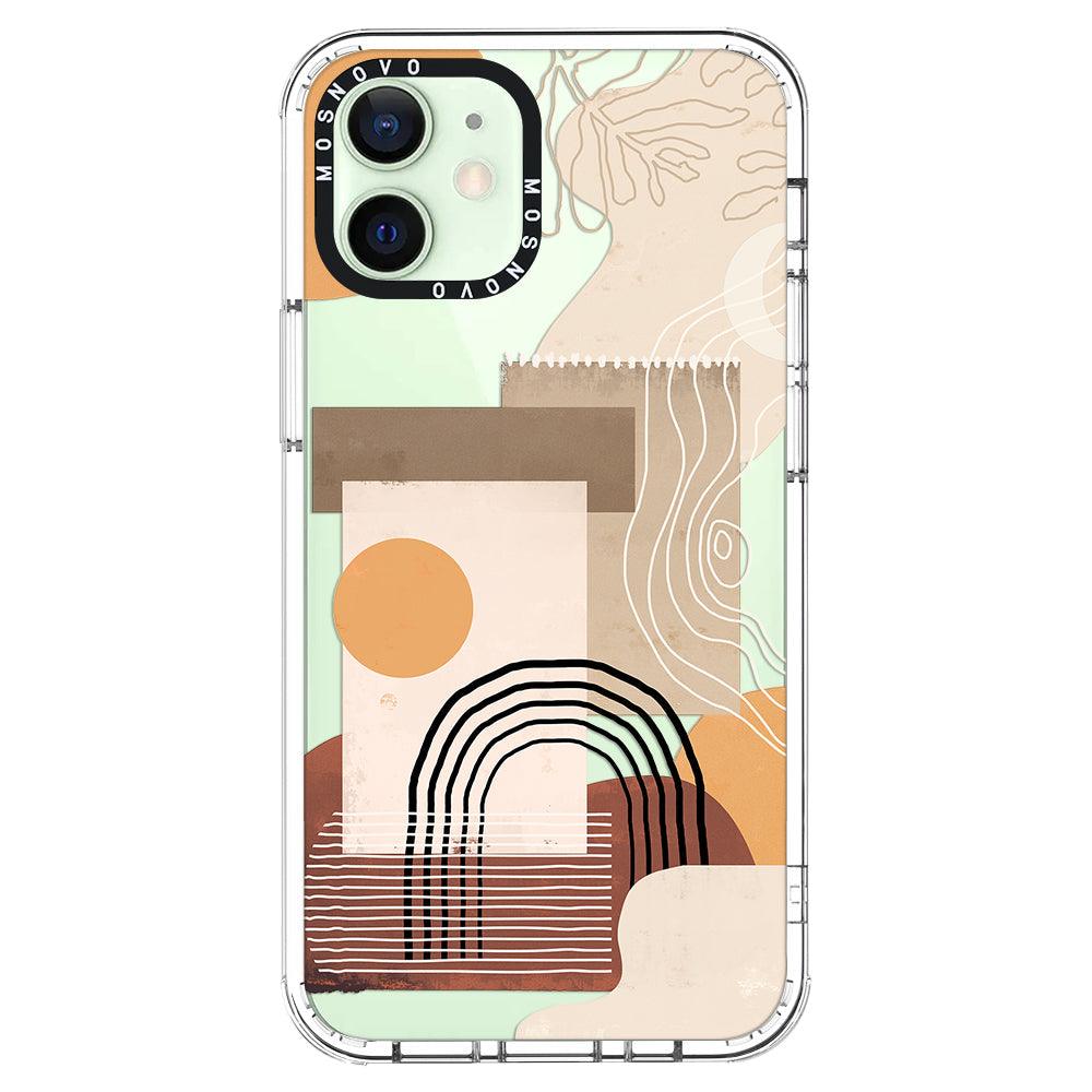 Minimalist Abstract Art Phone Case - iPhone 12 Case - MOSNOVO