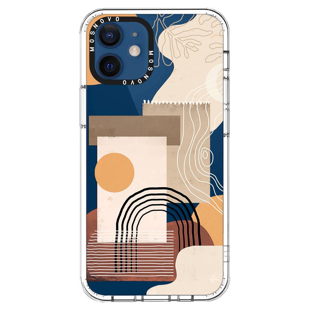 Minimalist Abstract Art Phone Case - iPhone 12 Case - MOSNOVO
