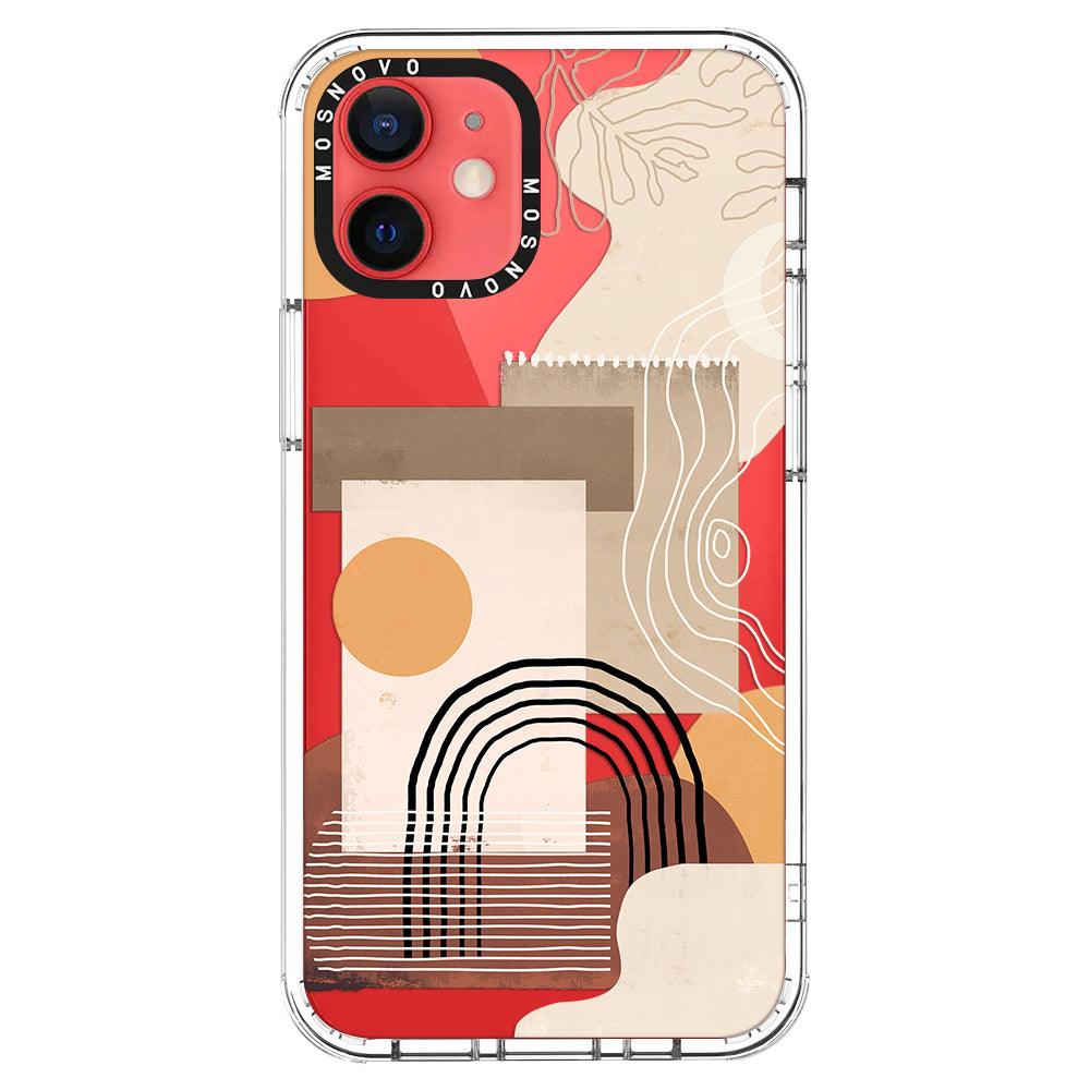 Minimalist Abstract Art Phone Case - iPhone 12 Mini Case - MOSNOVO
