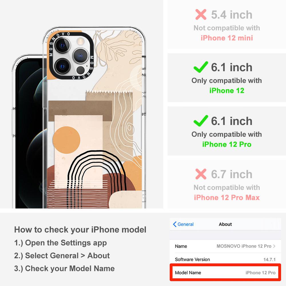 Minimalist Abstract Art Phone Case - iPhone 12 Pro Case - MOSNOVO