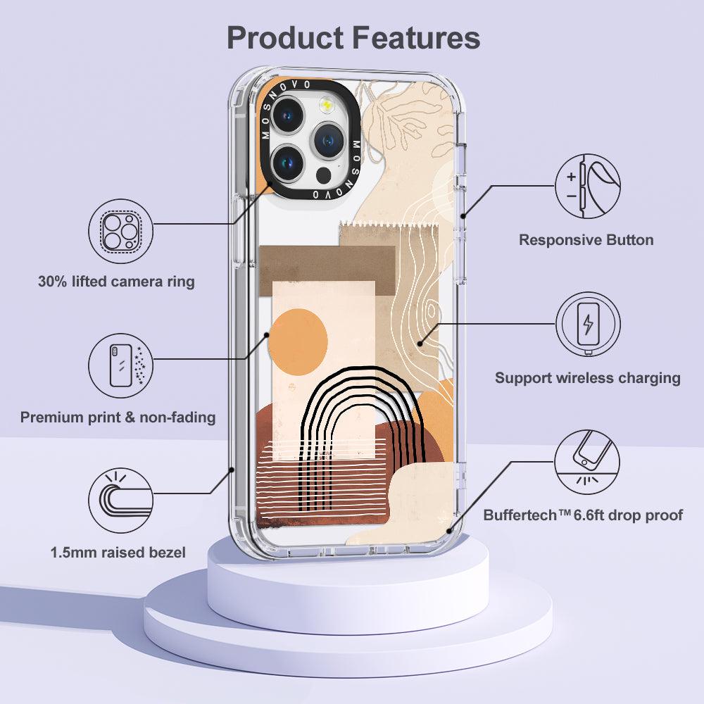 Minimalist Abstract Art Phone Case - iPhone 12 Pro Max Case - MOSNOVO