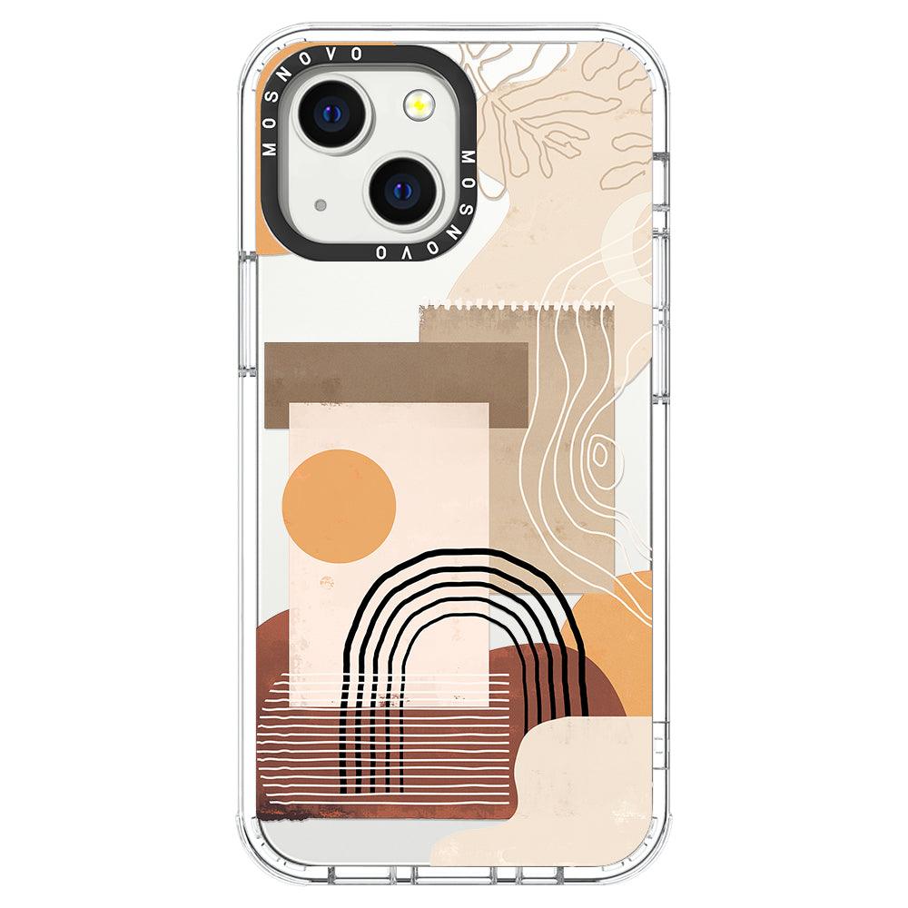 Minimalist Abstract Art Phone Case - iPhone 13 Mini Case - MOSNOVO