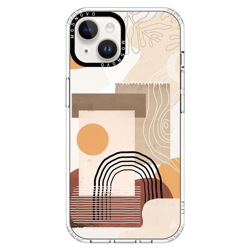 Minimalist Abstract Art Phone Case - iPhone 14 Plus Case - MOSNOVO