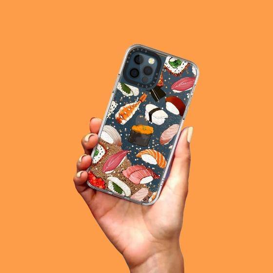 Mixed Sushi Glitter Phone Case - iPhone 12 Pro Case - MOSNOVO