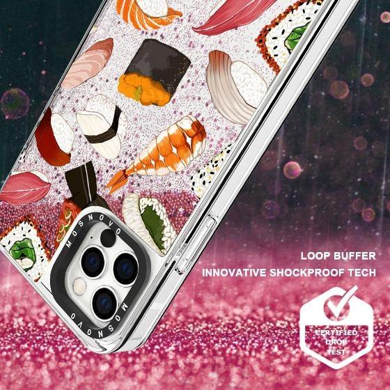 Mixed Sushi Glitter Phone Case - iPhone 12 Pro Max Case - MOSNOVO