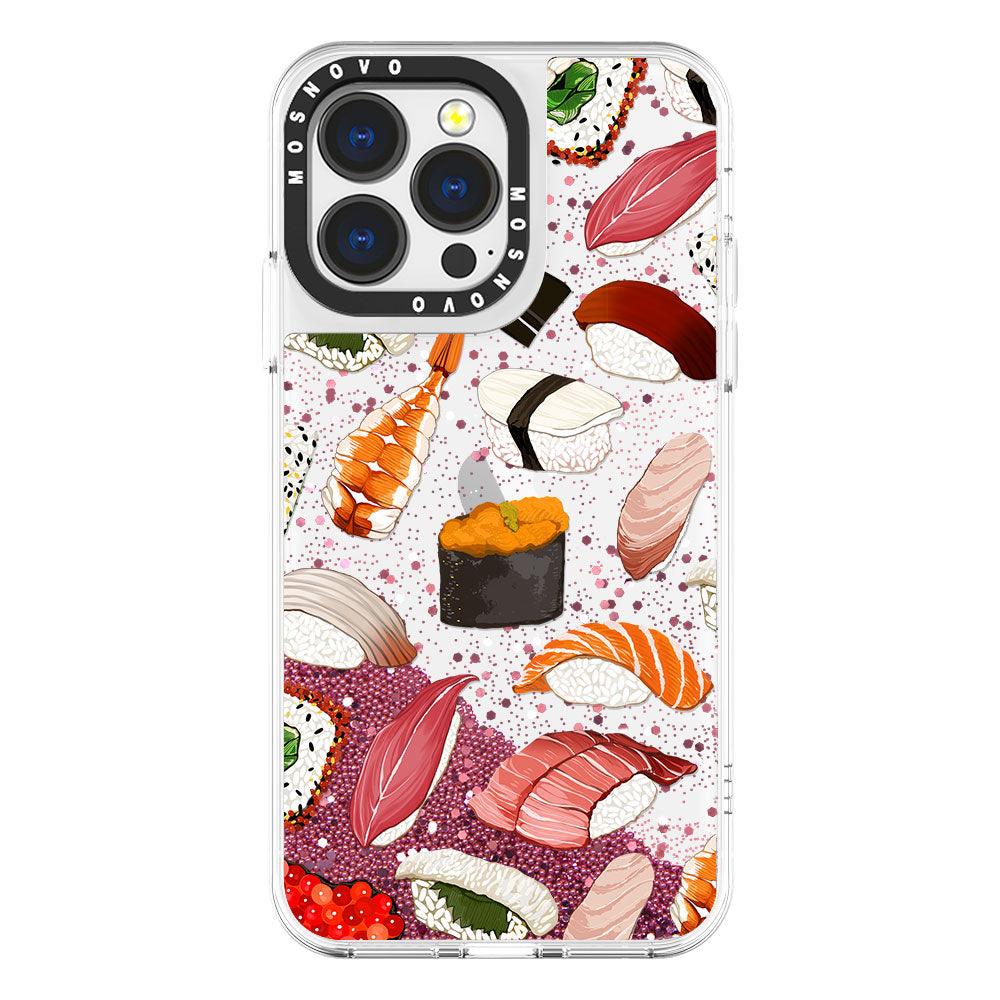 Mixed Sushi Glitter Phone Case - iPhone 13 Pro Case - MOSNOVO