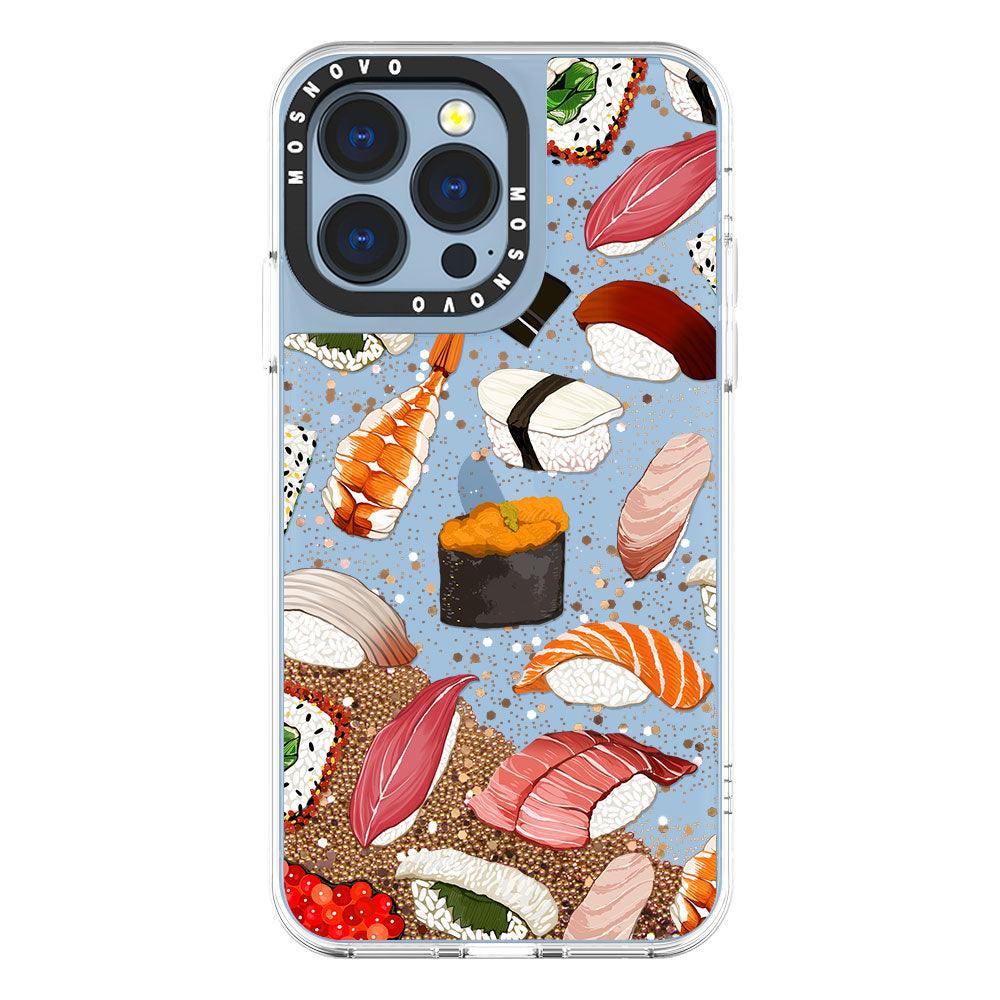Mixed Sushi Glitter Phone Case - iPhone 13 Pro Case - MOSNOVO