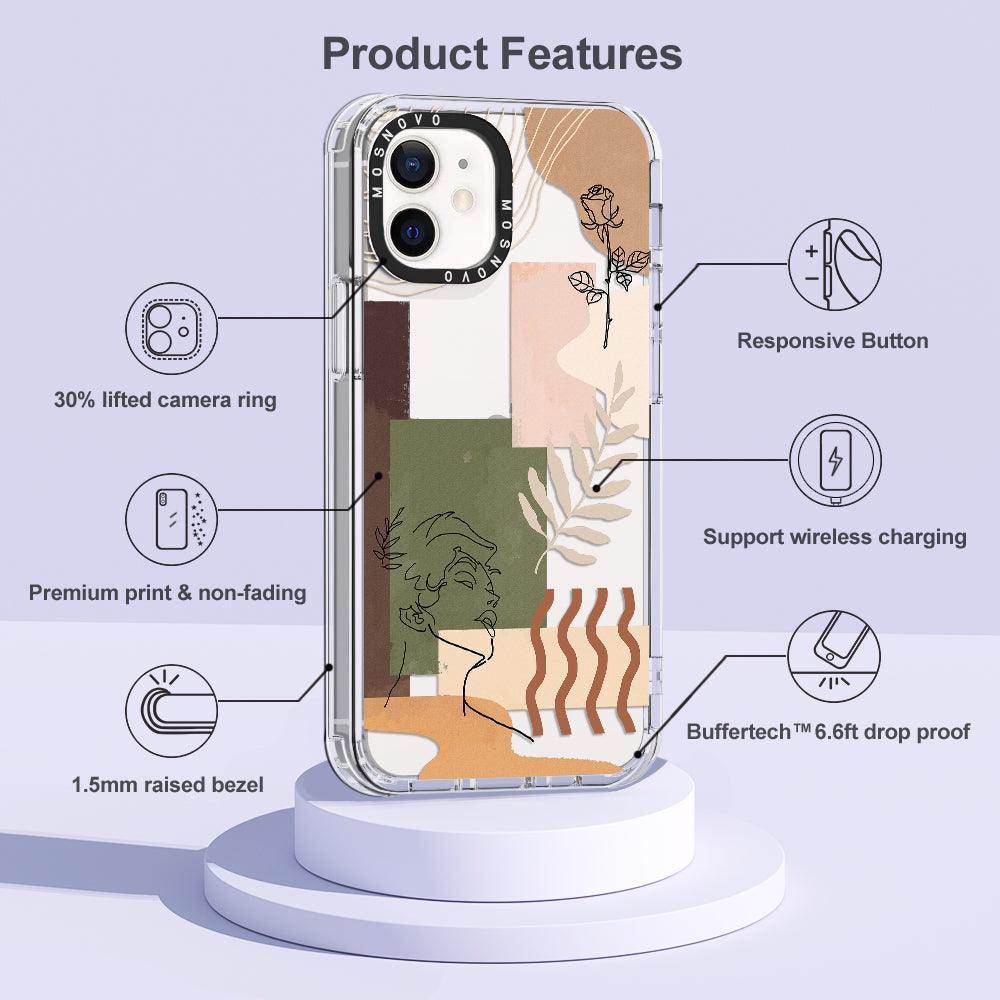 Modern Art Phone Case - iPhone 12 Mini Case - MOSNOVO