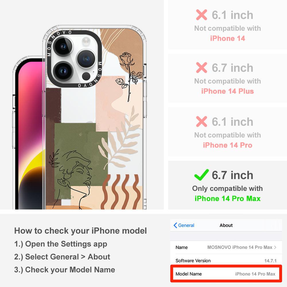 Modern Art Phone Case - iPhone 14 Pro Max Case - MOSNOVO