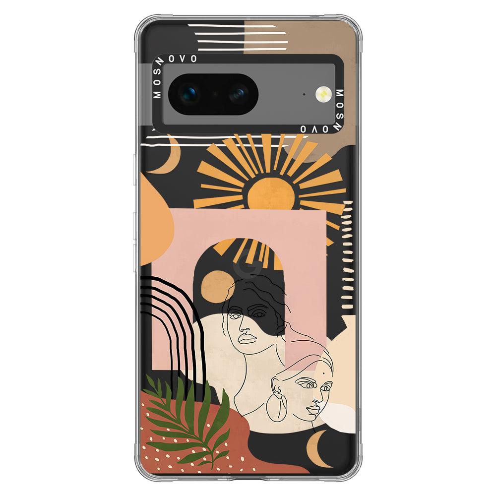 Modern Collage Art Phone Case - Google Pixel 7 Case - MOSNOVO