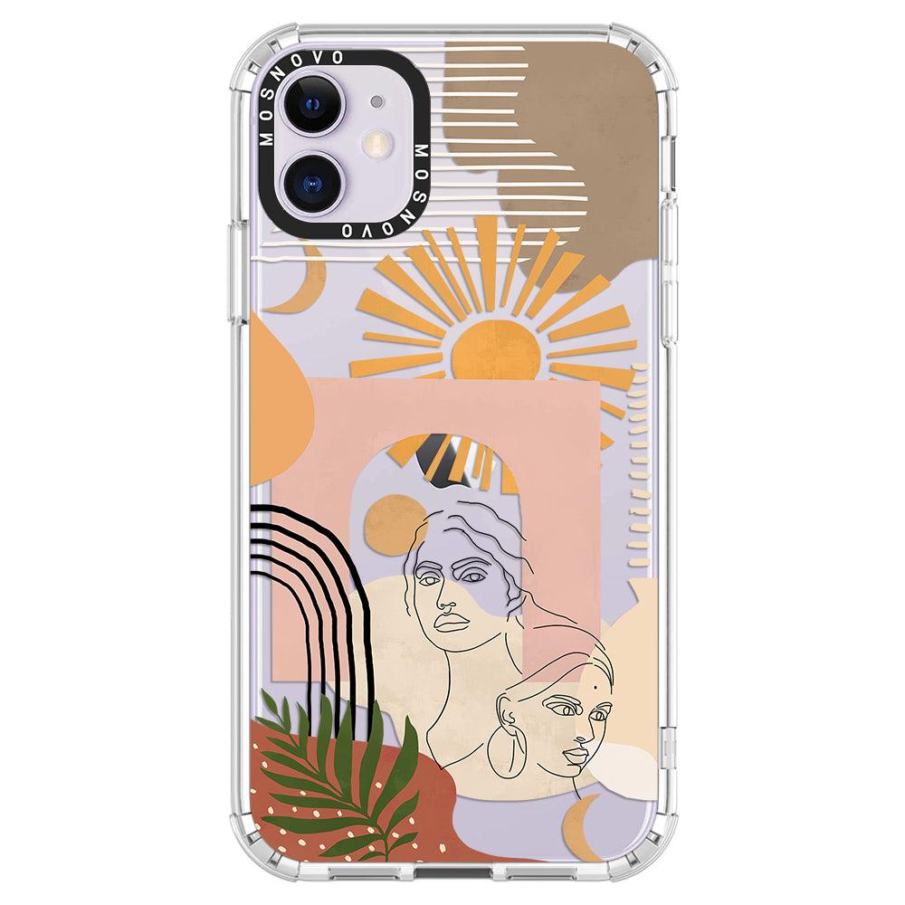 Modern Collage Art Phone Case - iPhone 11 Case - MOSNOVO