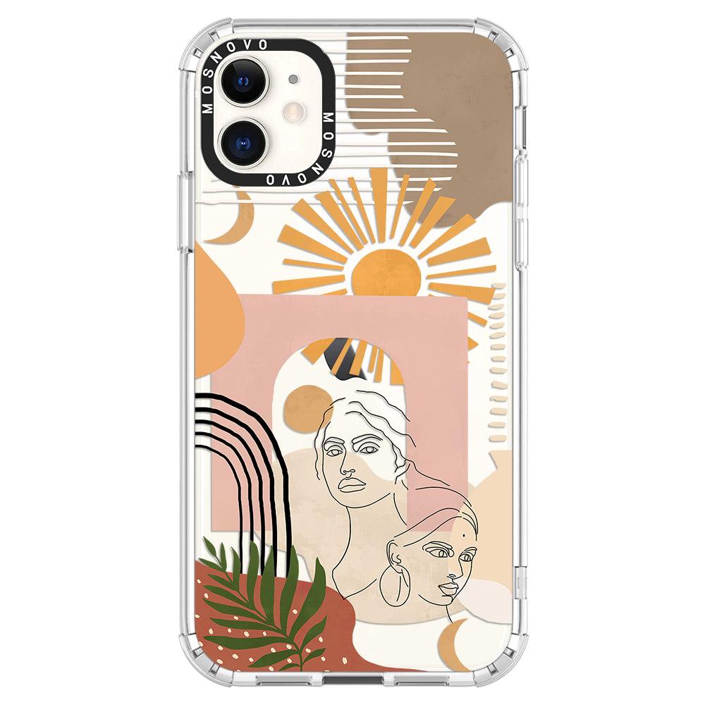 Modern Collage Art Phone Case - iPhone 11 Case - MOSNOVO