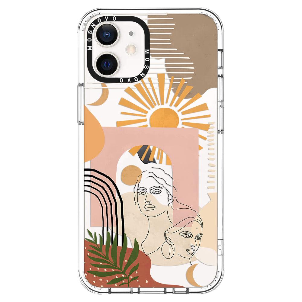 Modern Collage Art Phone Case - iPhone 12 Case - MOSNOVO