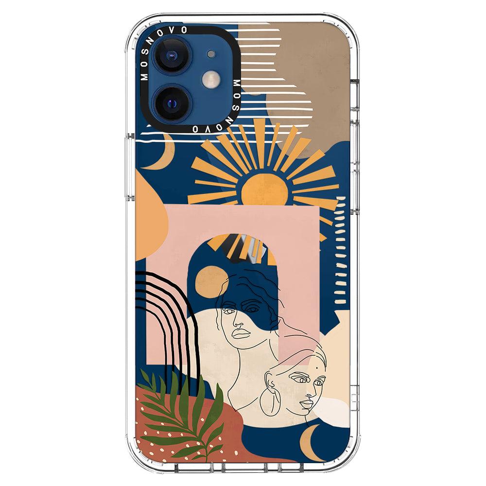Modern Collage Art Phone Case - iPhone 12 Case - MOSNOVO