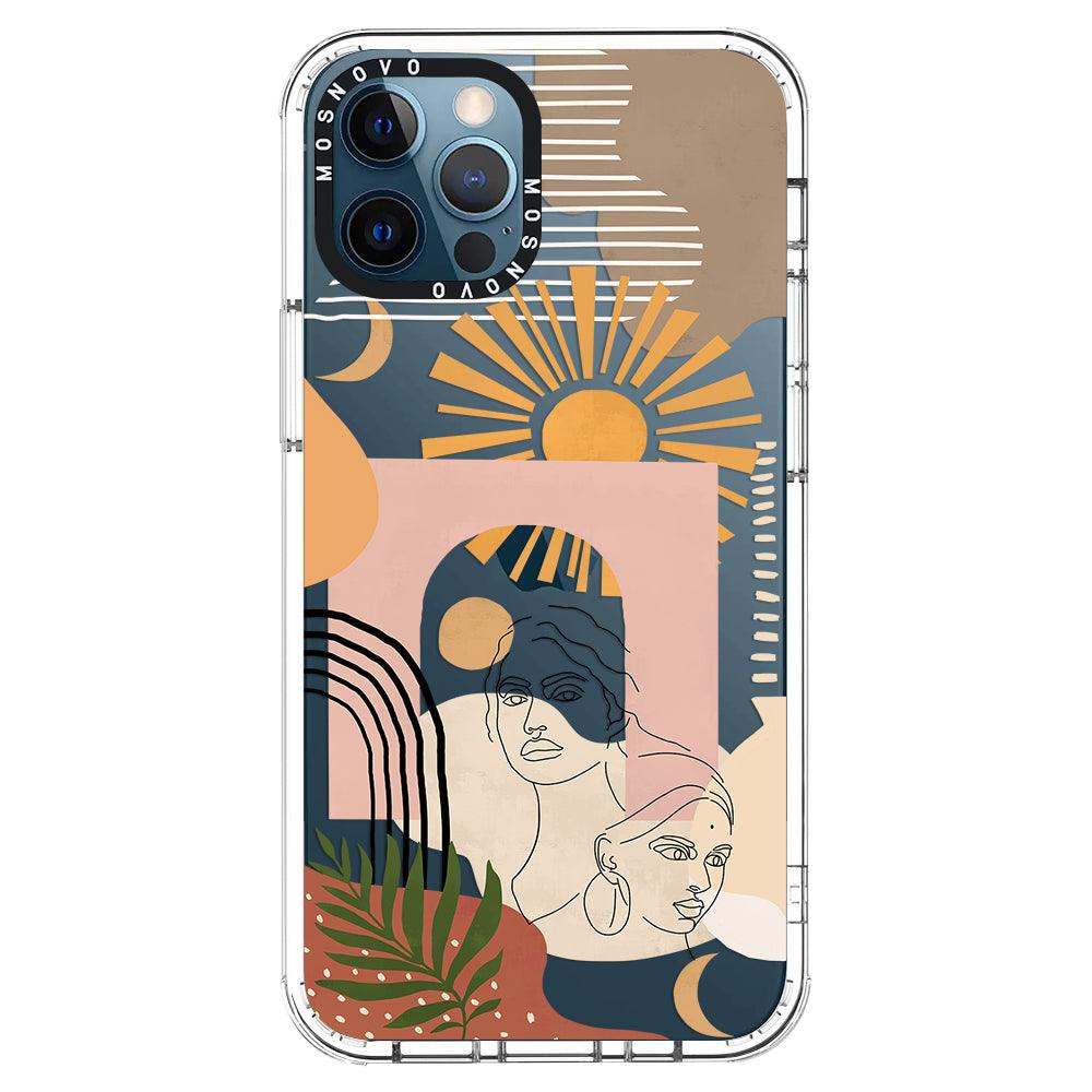 Modern Collage Art Phone Case - iPhone 12 Pro Case - MOSNOVO