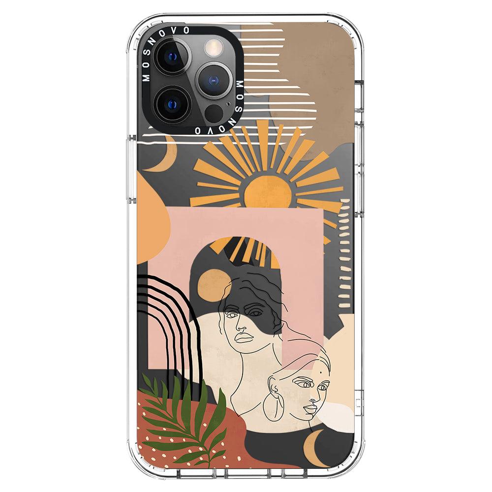 Modern Collage Art Phone Case - iPhone 12 Pro Max Case - MOSNOVO