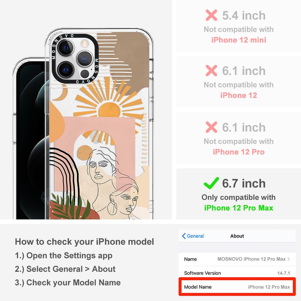 Modern Collage Art Phone Case - iPhone 12 Pro Max Case - MOSNOVO
