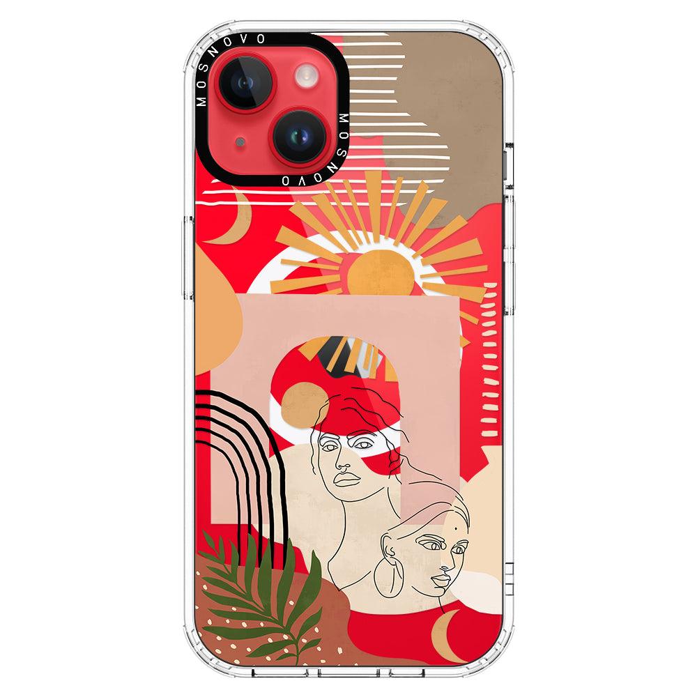 Modern Collage Art Phone Case - iPhone 14 Case - MOSNOVO