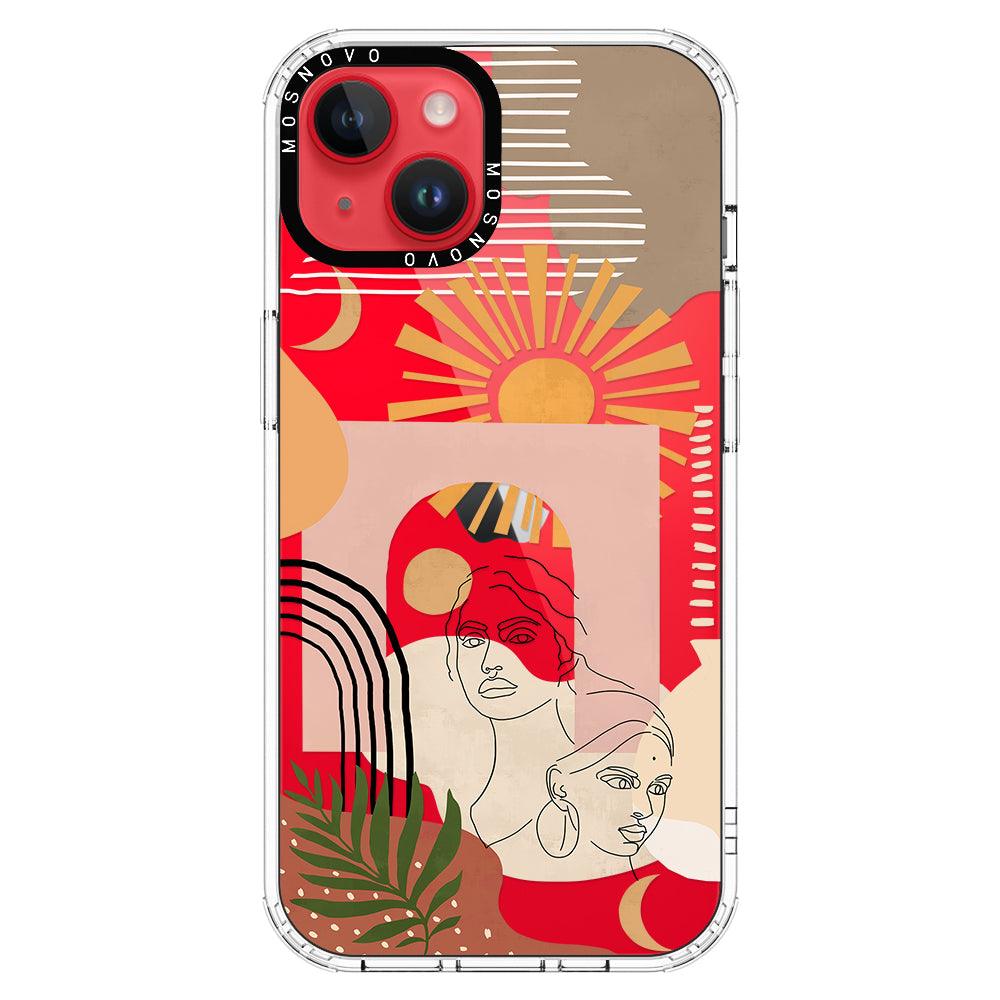 Modern Collage Art Phone Case - iPhone 14 Case - MOSNOVO