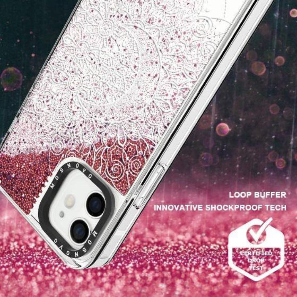 Moon Henna Glitter Phone Case - iPhone 12 Mini Case