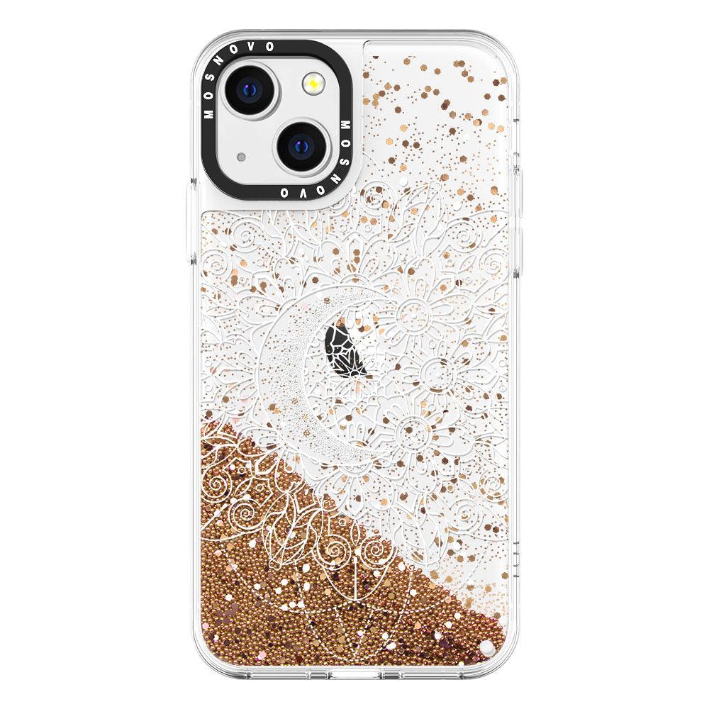 Moon Henna Glitter Phone Case - iPhone 13 Case - MOSNOVO