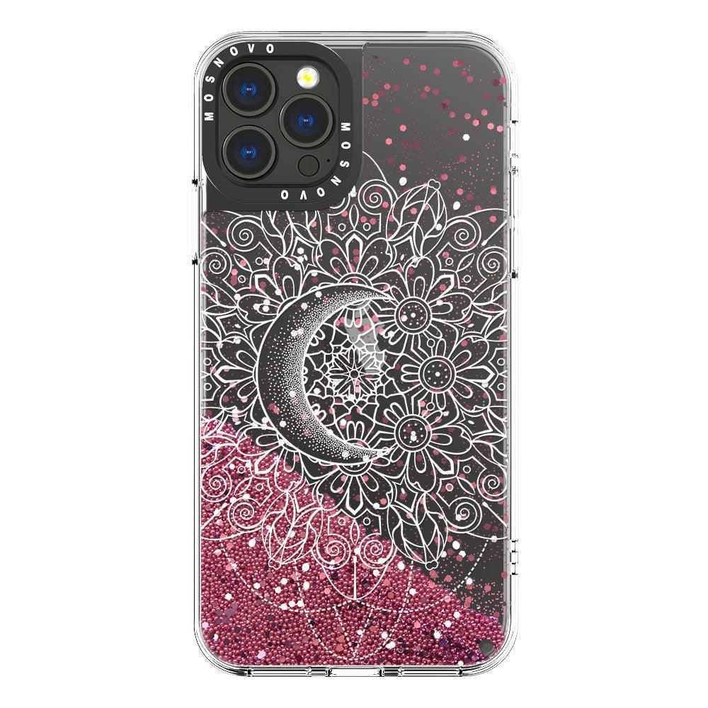 Moon Henna Glitter Phone Case - iPhone 13 Pro Max Case - MOSNOVO