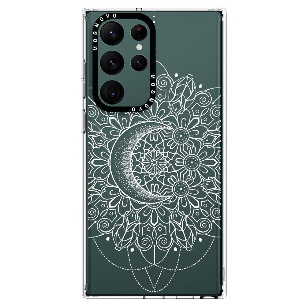 Moon Henna Phone Case - Samsung Galaxy S22 Ultra Case - MOSNOVO