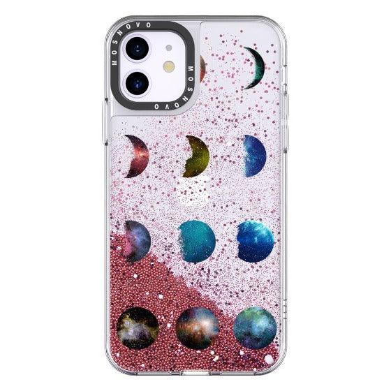 Moon Phase Glitter Phone Case - iPhone 11 Case - MOSNOVO