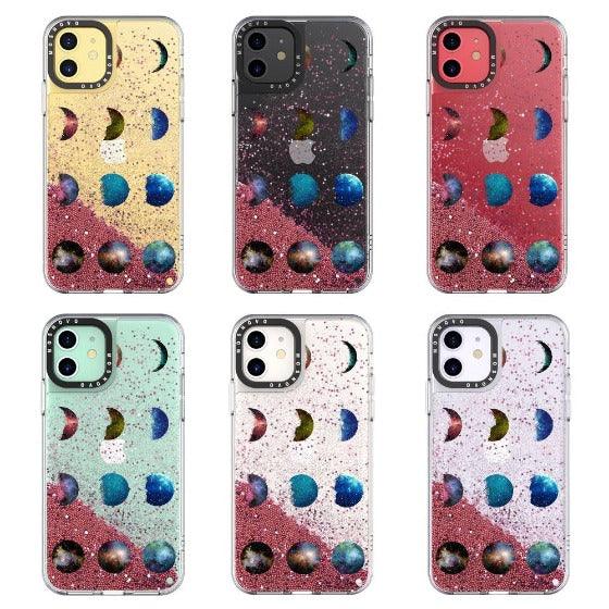 Moon Phase Glitter Phone Case - iPhone 11 Case - MOSNOVO
