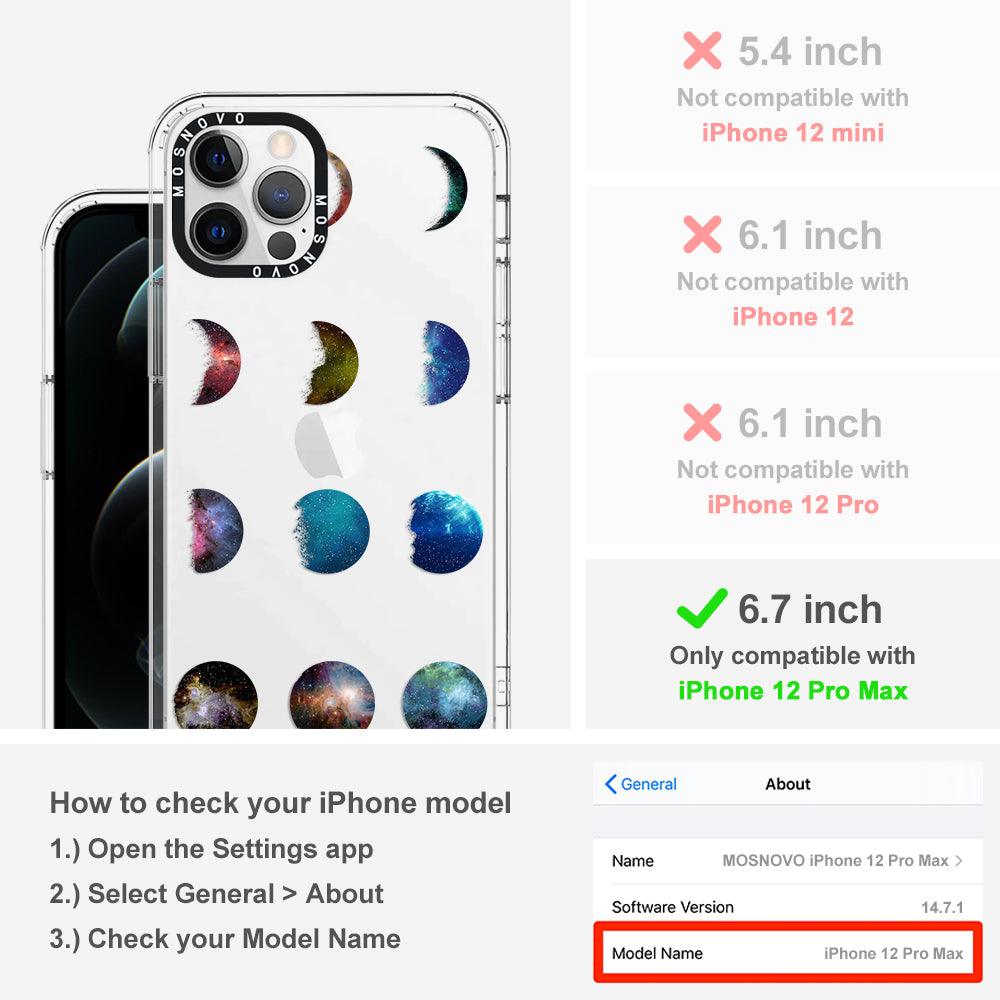 Moon Phase Phone Case - iPhone 12 Pro Max Case - MOSNOVO