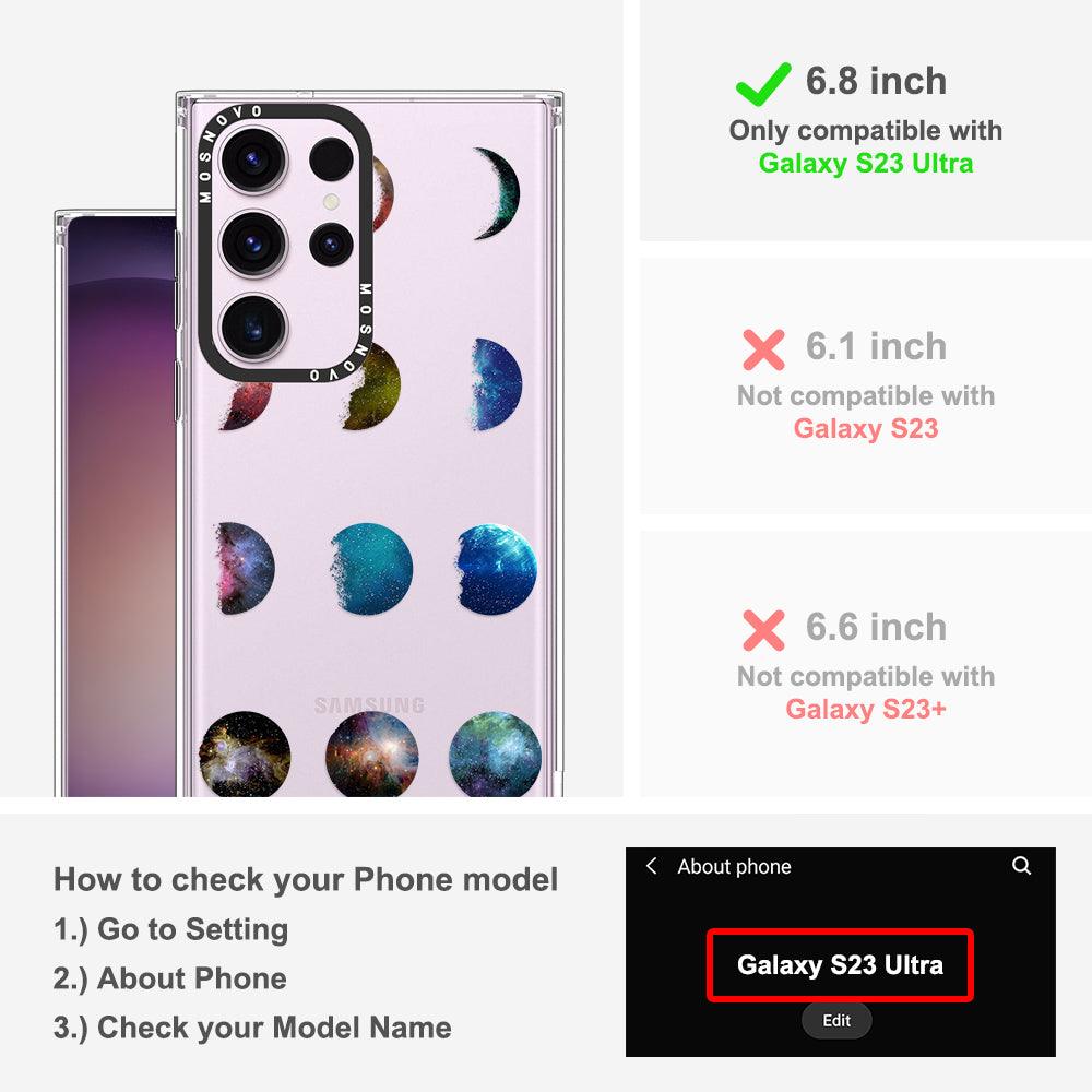 Moon Phase Phone Case - Samsung Galaxy S23 Ultra Case - MOSNOVO