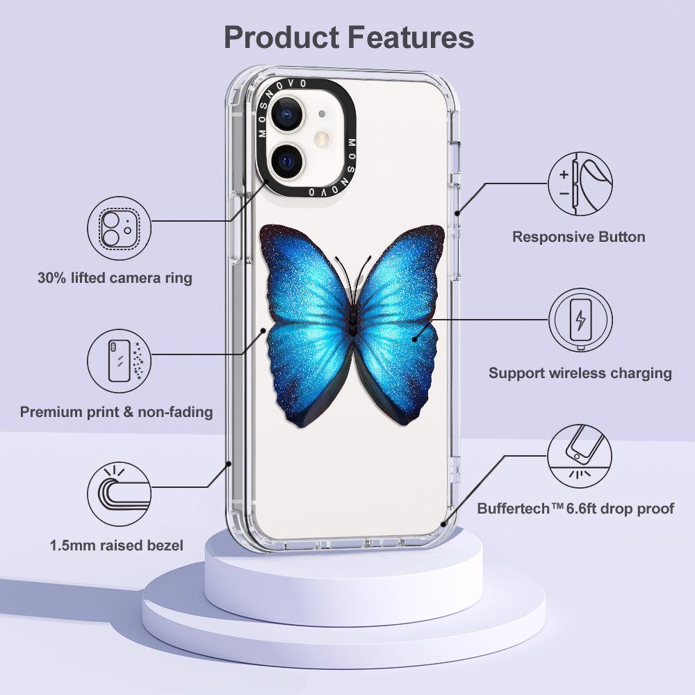Shimmering Butterfly Phone Case - iPhone 12 Case - MOSNOVO