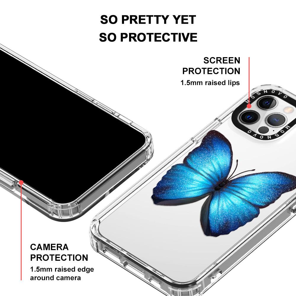 Shimmering Butterfly Phone Case - iPhone 12 Pro Max Case - MOSNOVO