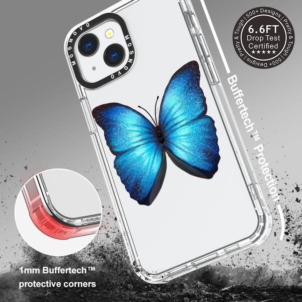 Shimmering Butterfly Phone Case - iPhone 13 Mini Case - MOSNOVO