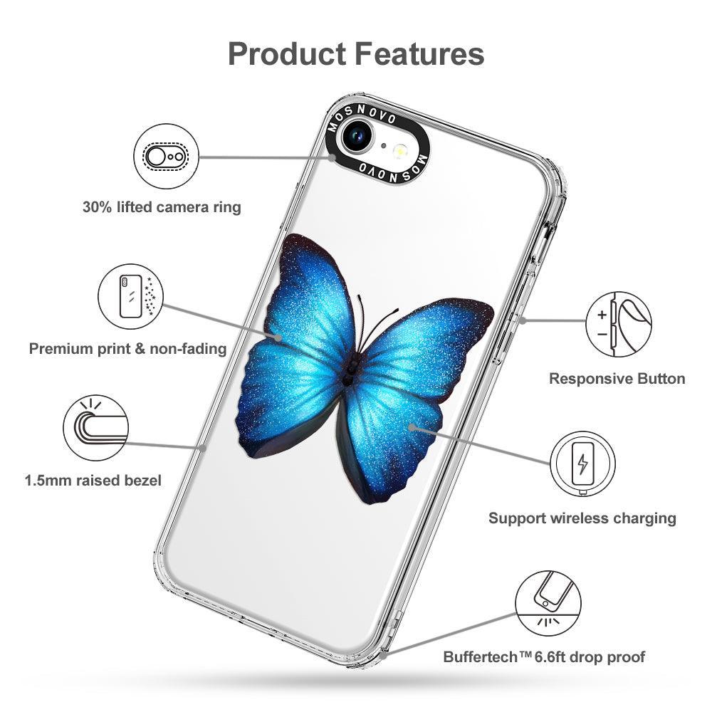Shimmering Butterfly Phone Case - iPhone SE 2020 Case - MOSNOVO