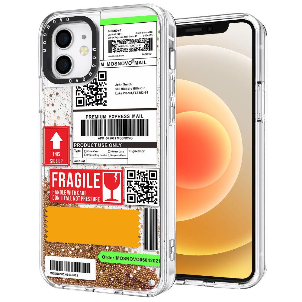 MOSNOVO LABEL Glitter Phone Case - iPhone 12 Mini Case - MOSNOVO
