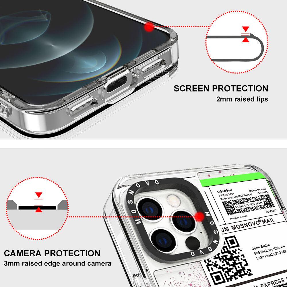 MOSNOVO LABEL Glitter Phone Case - iPhone 12 Pro Case - MOSNOVO