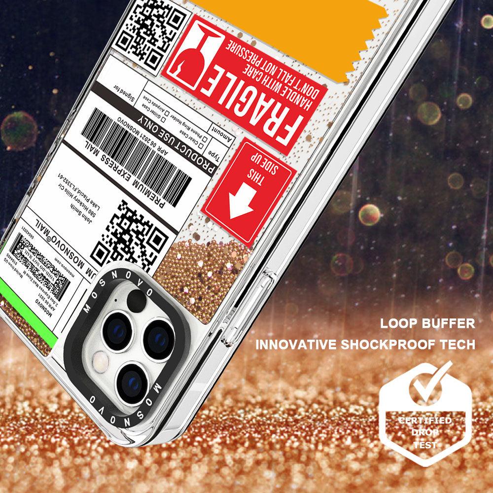 MOSNOVO LABEL Glitter Phone Case - iPhone 12 Pro Case - MOSNOVO