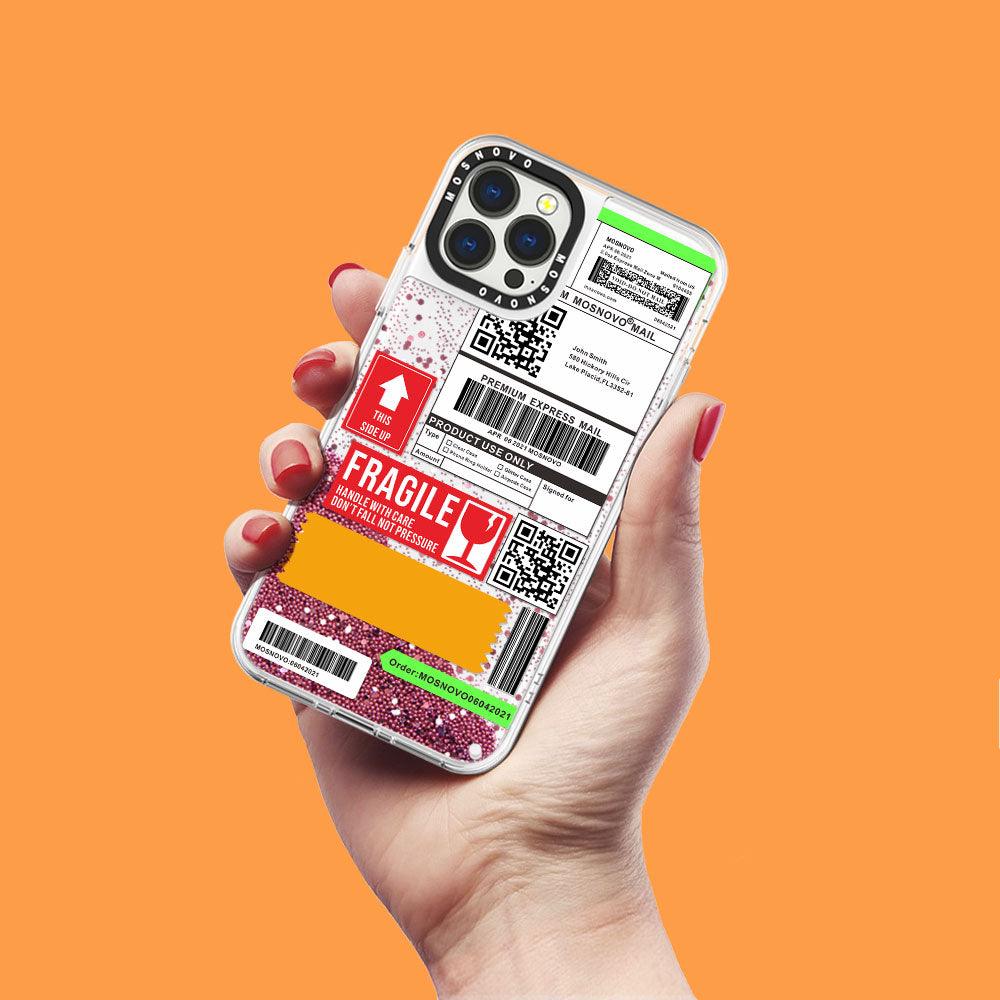 MOSNOVO LABEL Glitter Phone Case - iPhone 13 Pro Max Case - MOSNOVO